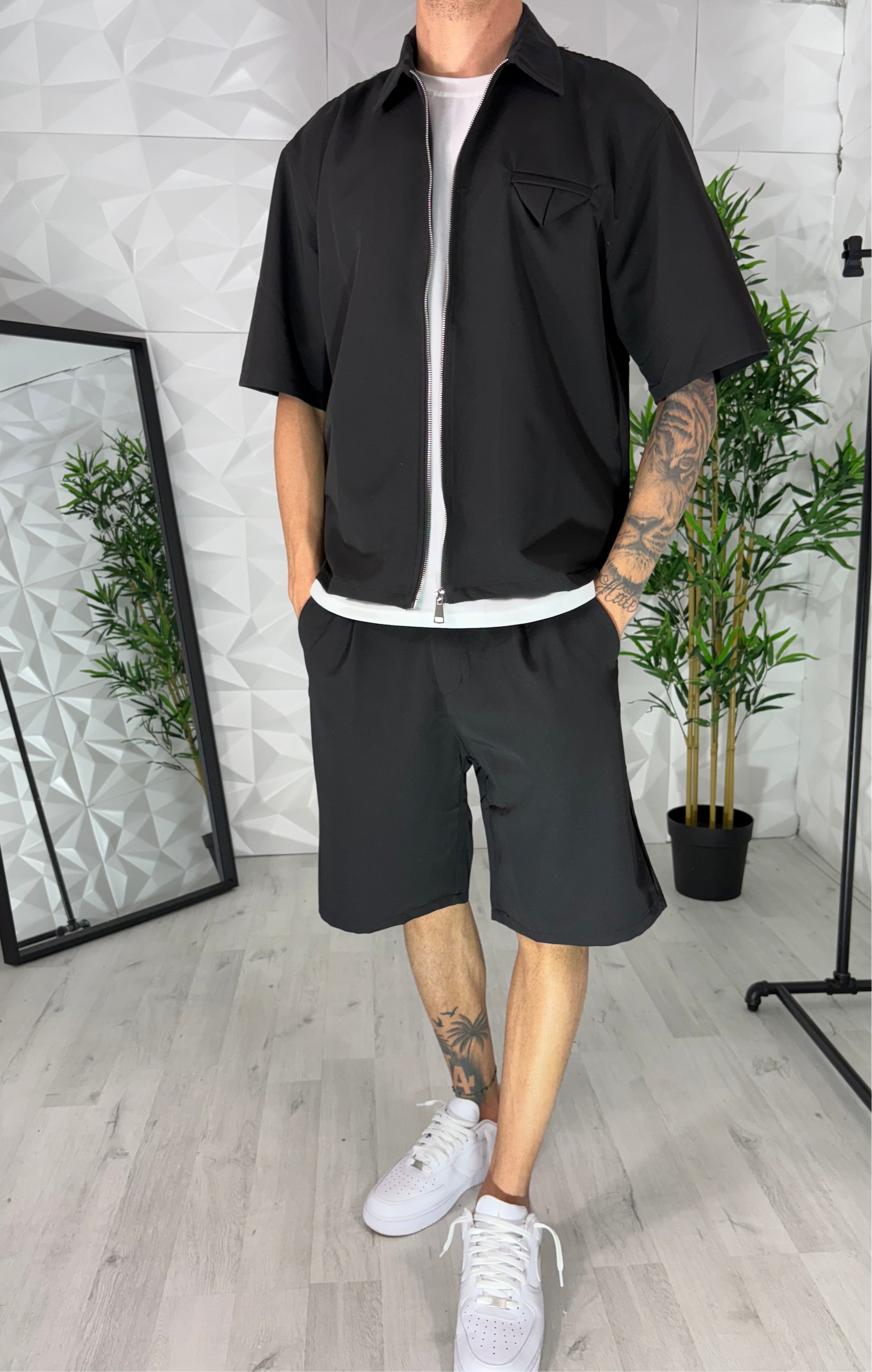 Completo elegante nero