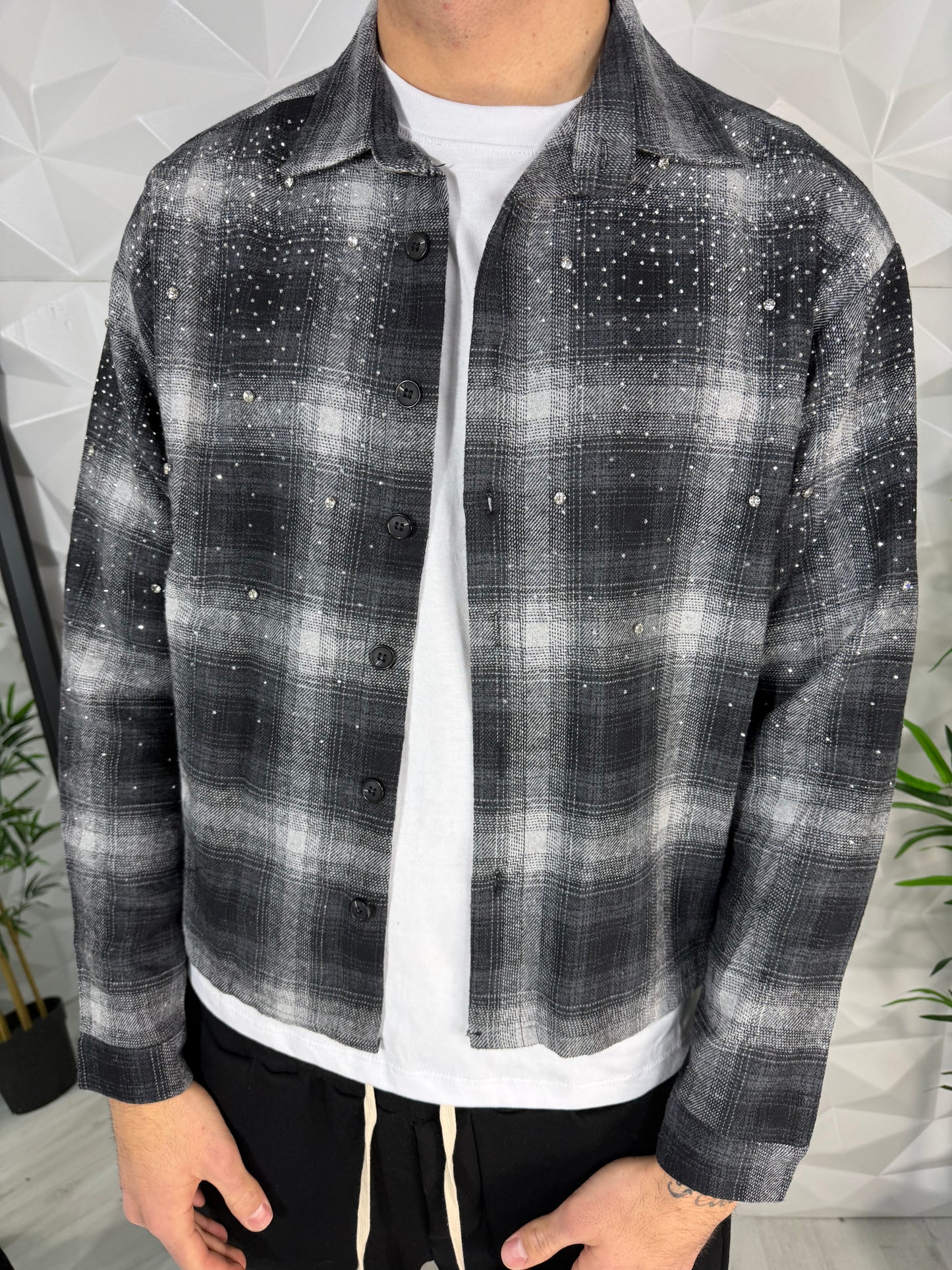 Camicia diamond grigia
