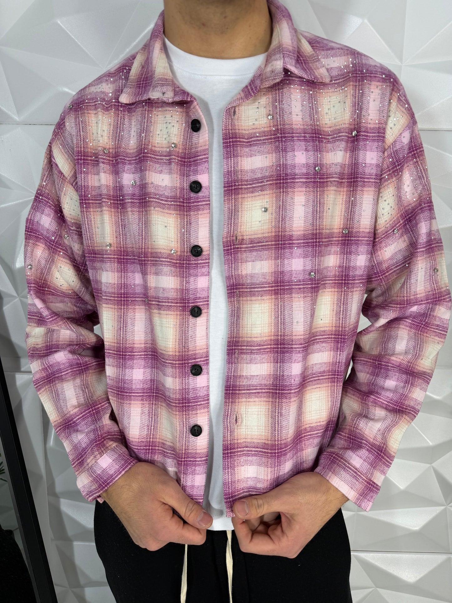 Camicia diamond rosa