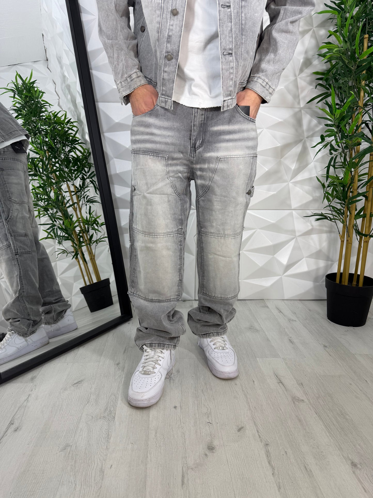 COMPLETO JEANS GRIGIO 🩶