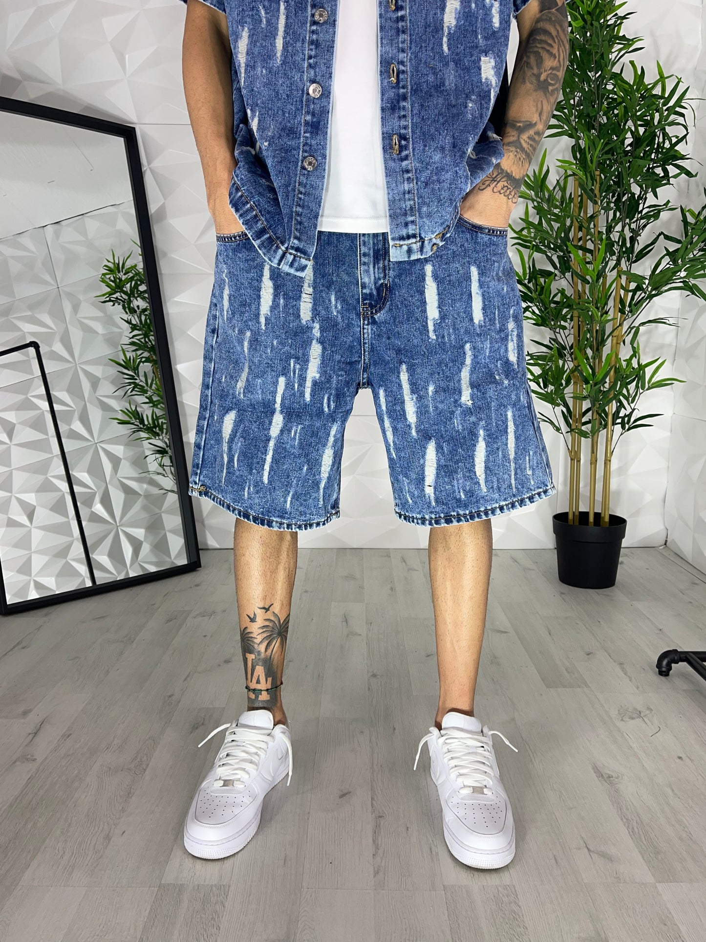 Completo jeans blu