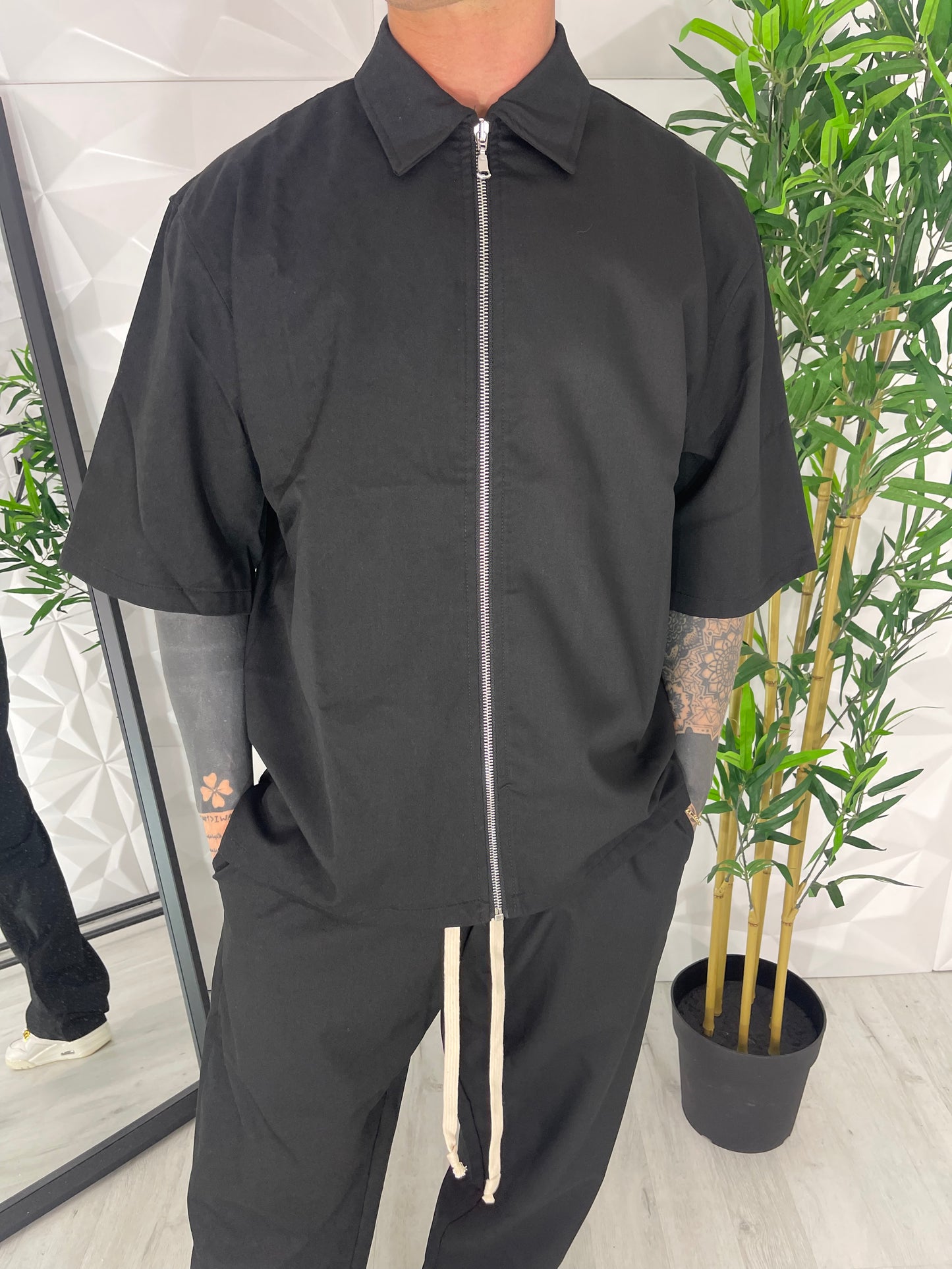 Coordinato elegante zip