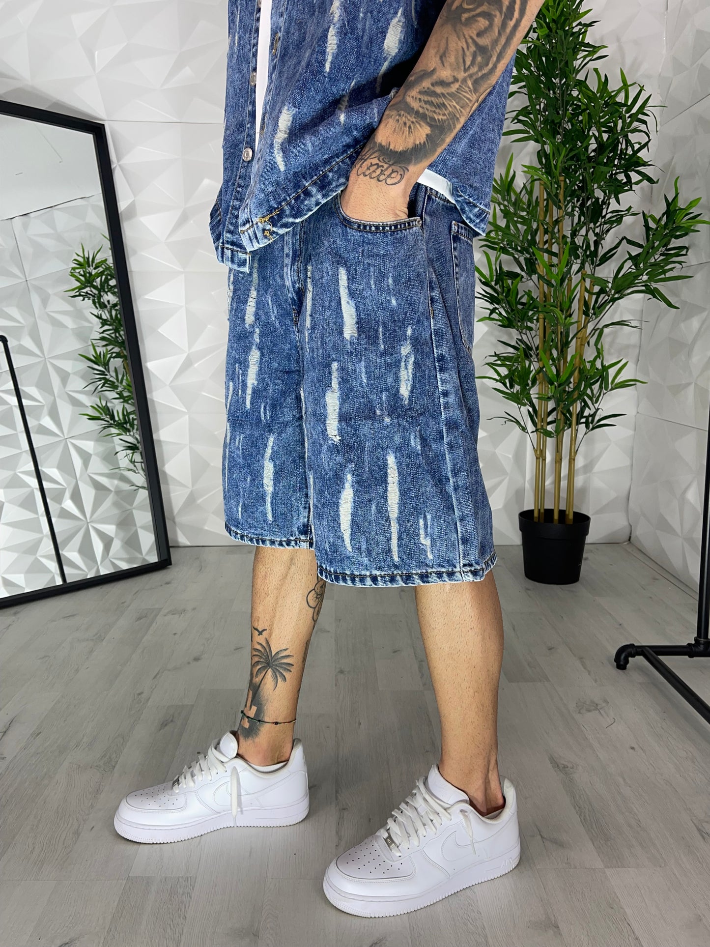 Completo jeans blu