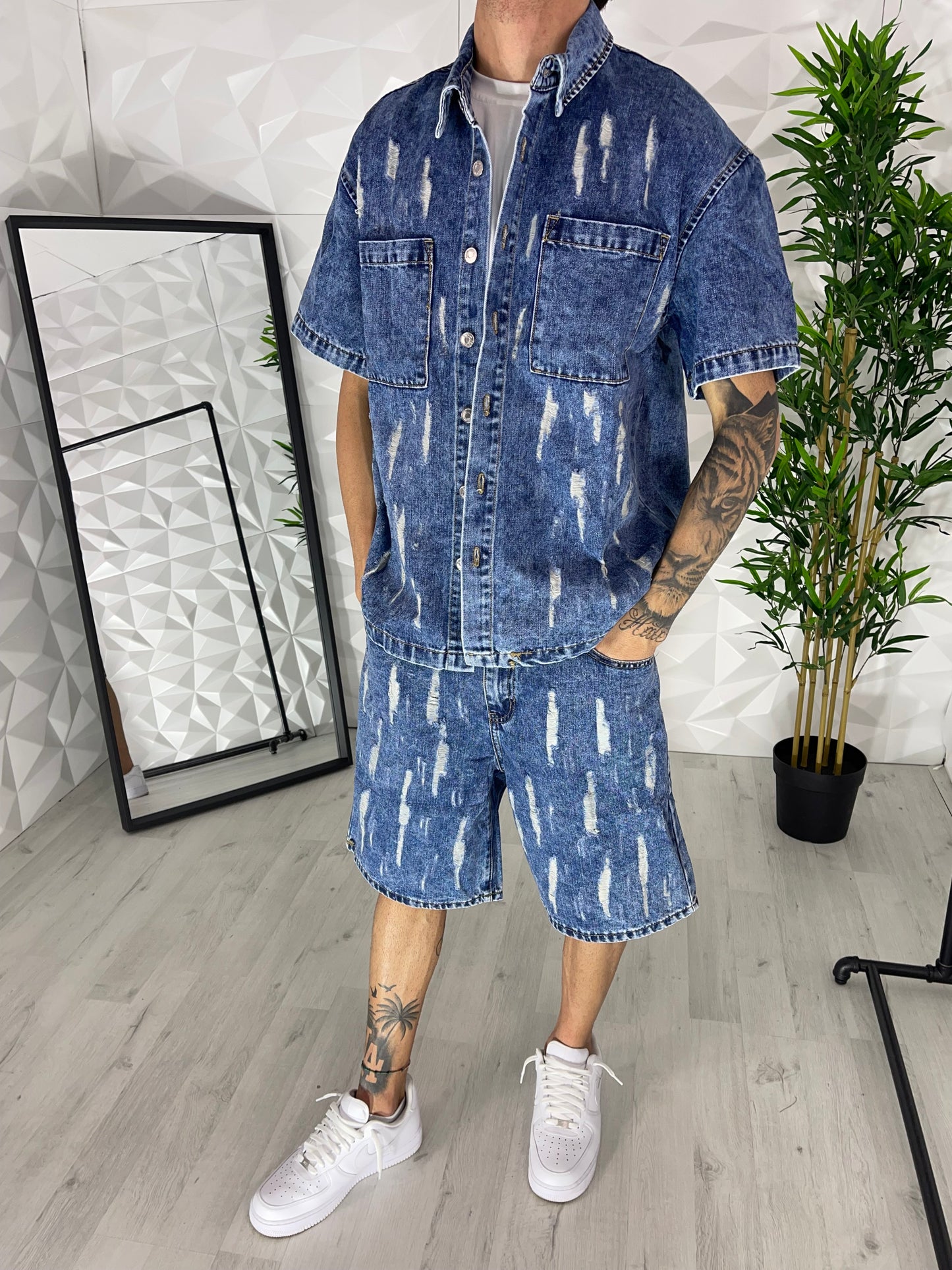 Completo jeans blu