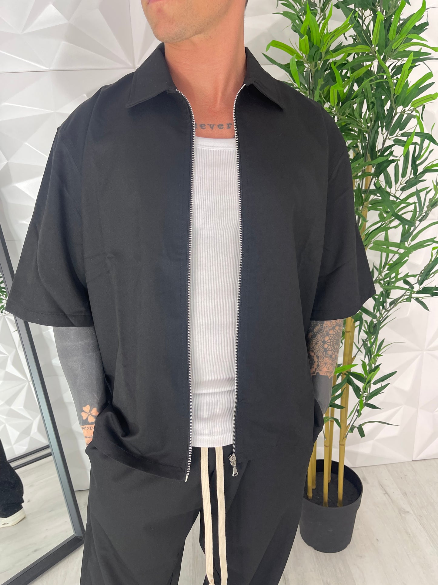 Coordinato elegante zip