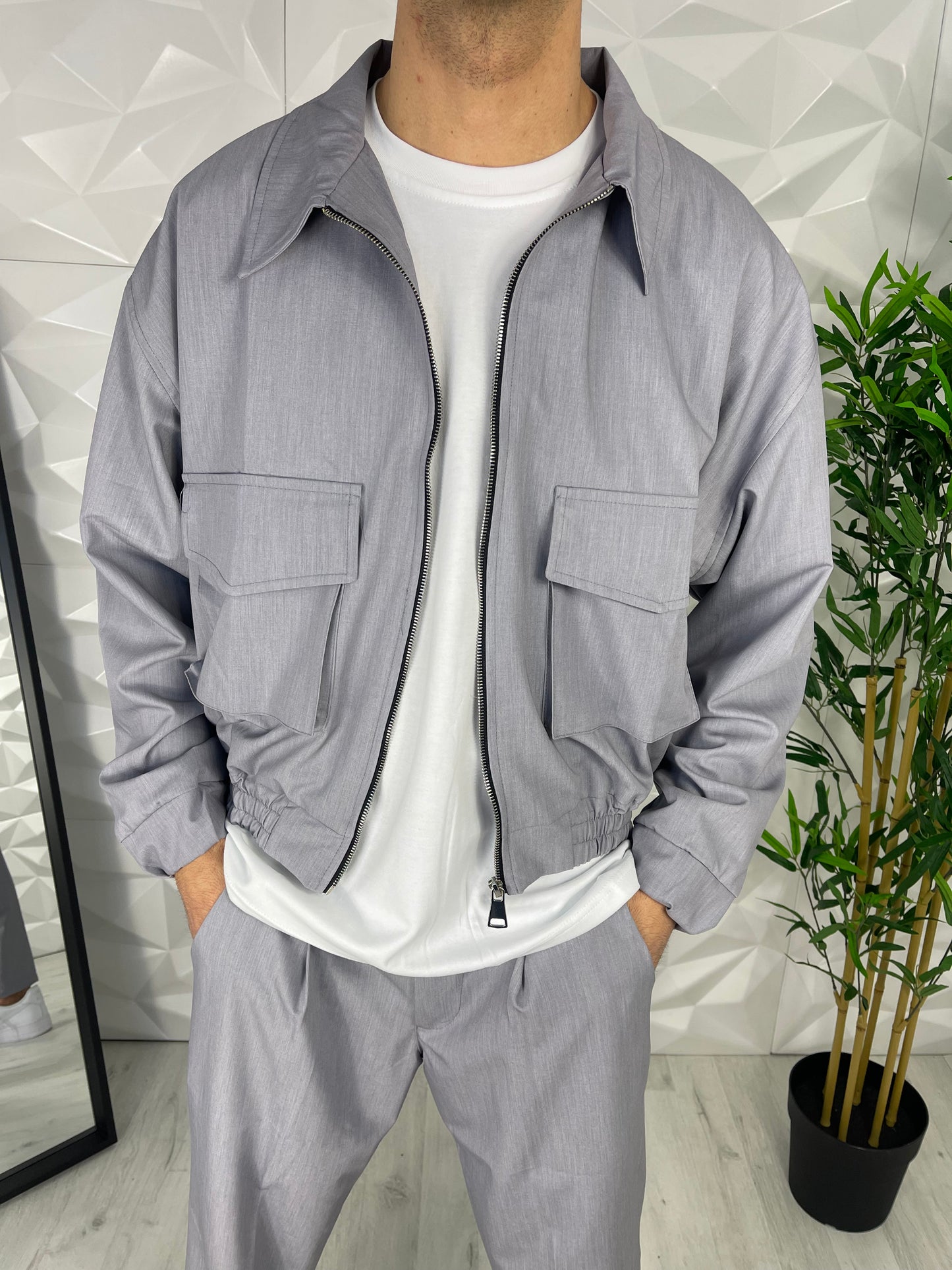 Completo elegante grigio