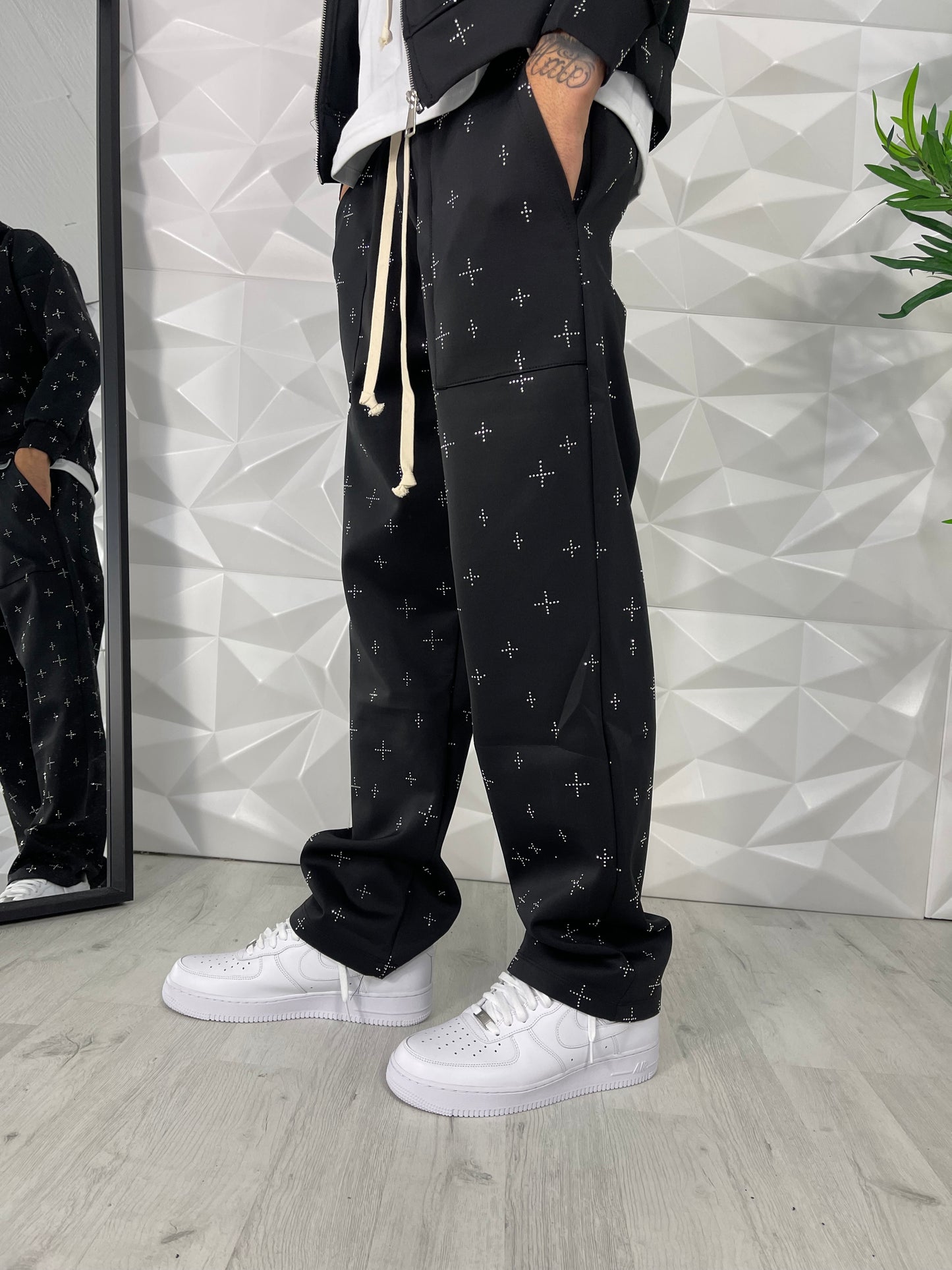 Coordinato croci nera