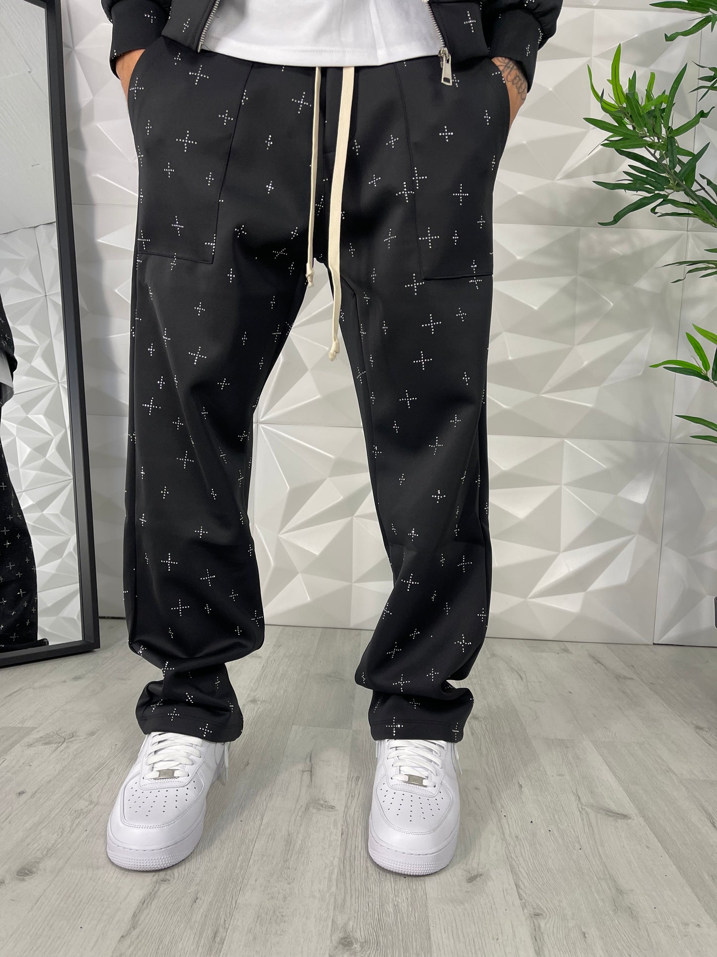 Coordinato croci nera