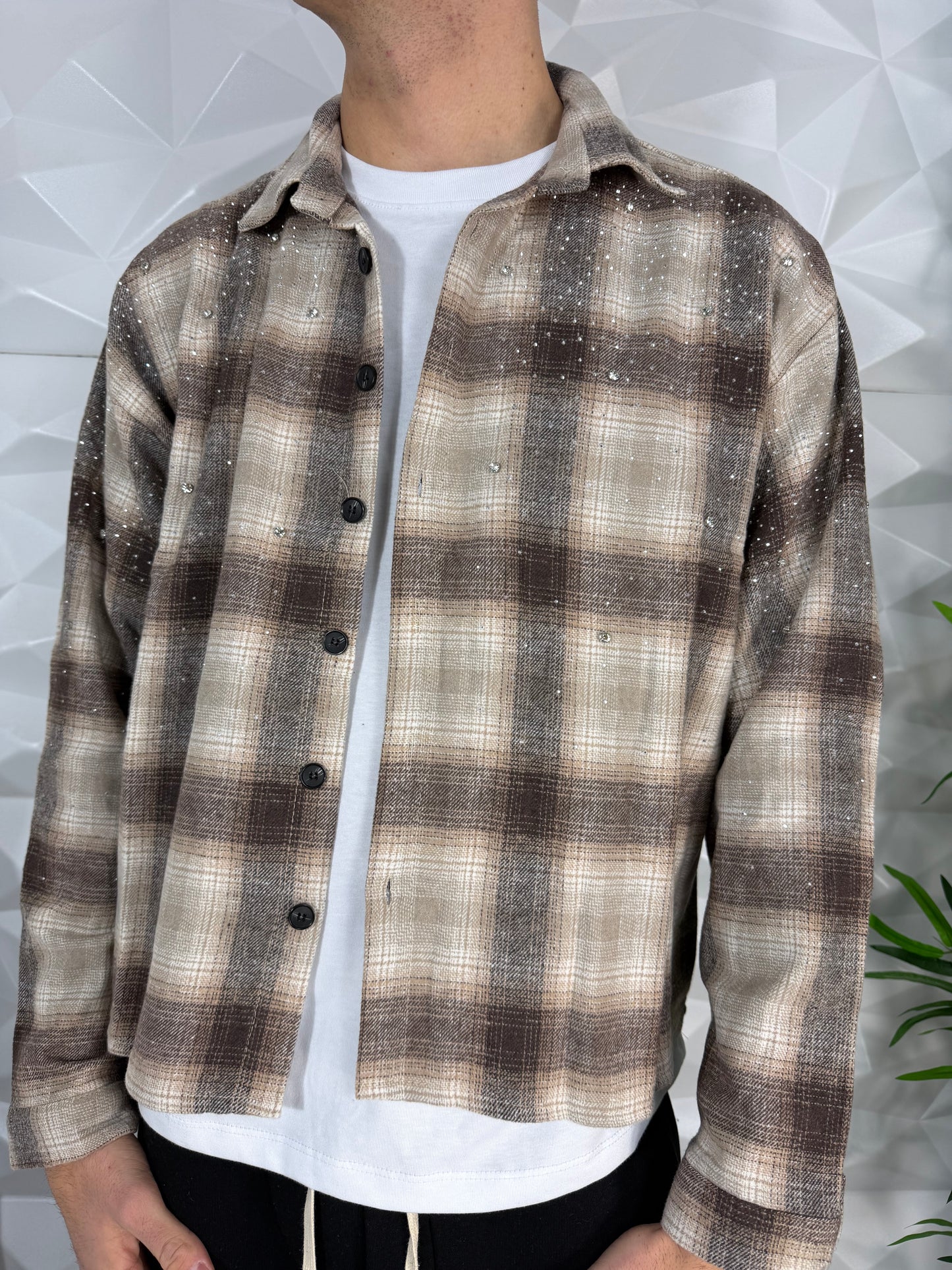 Camicia diamond beige