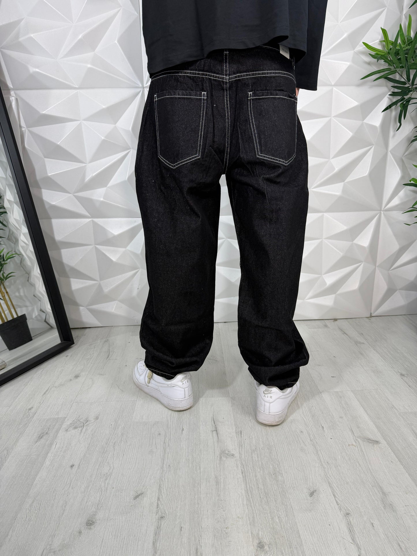 Jeans baggy nero