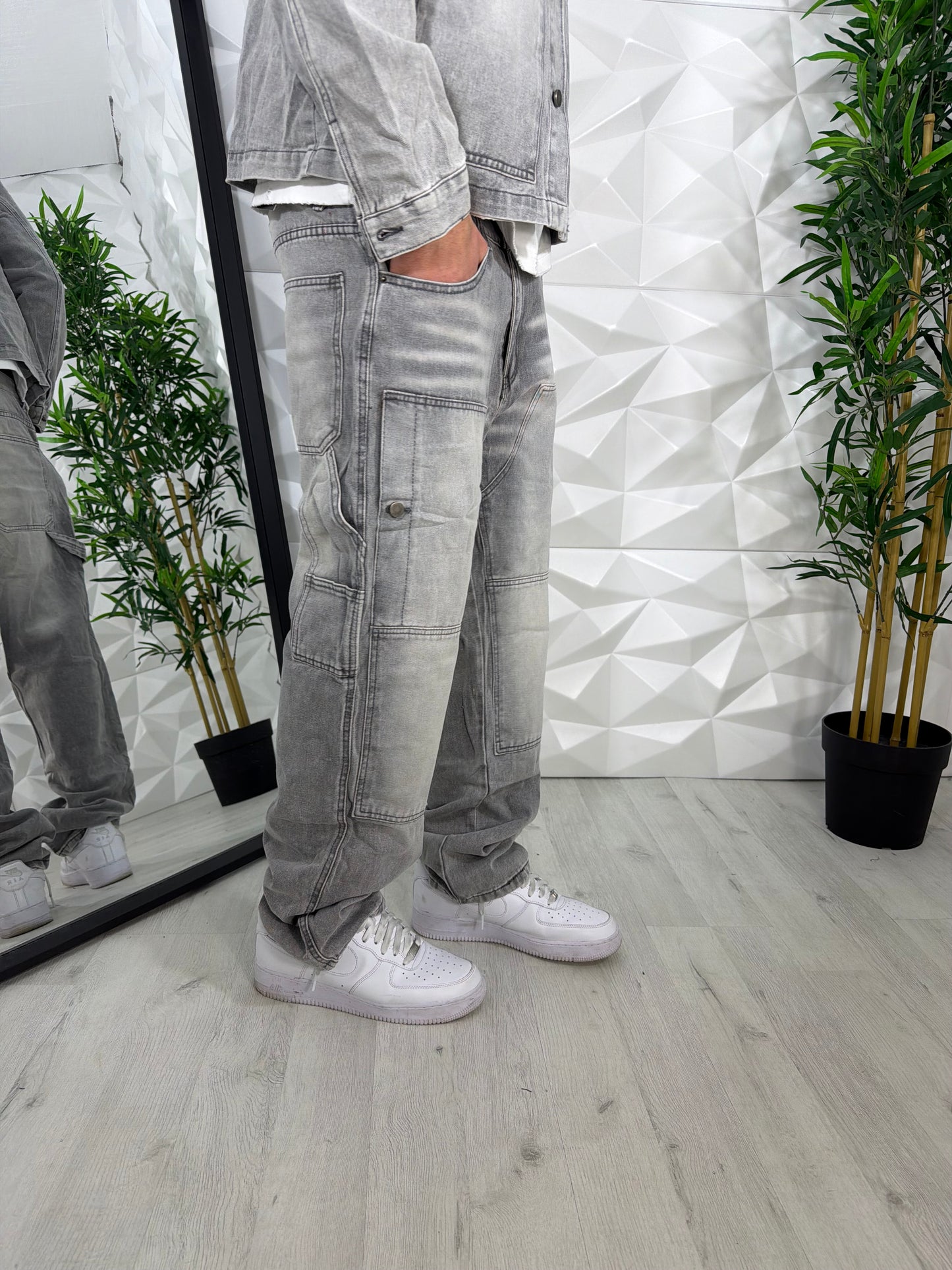 COMPLETO JEANS GRIGIO 🩶