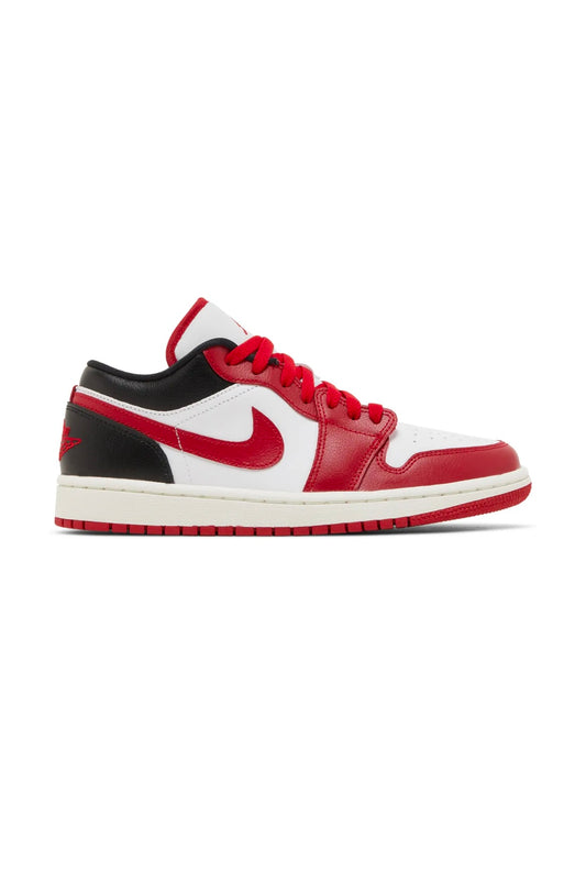 Jordan 1 low red black white