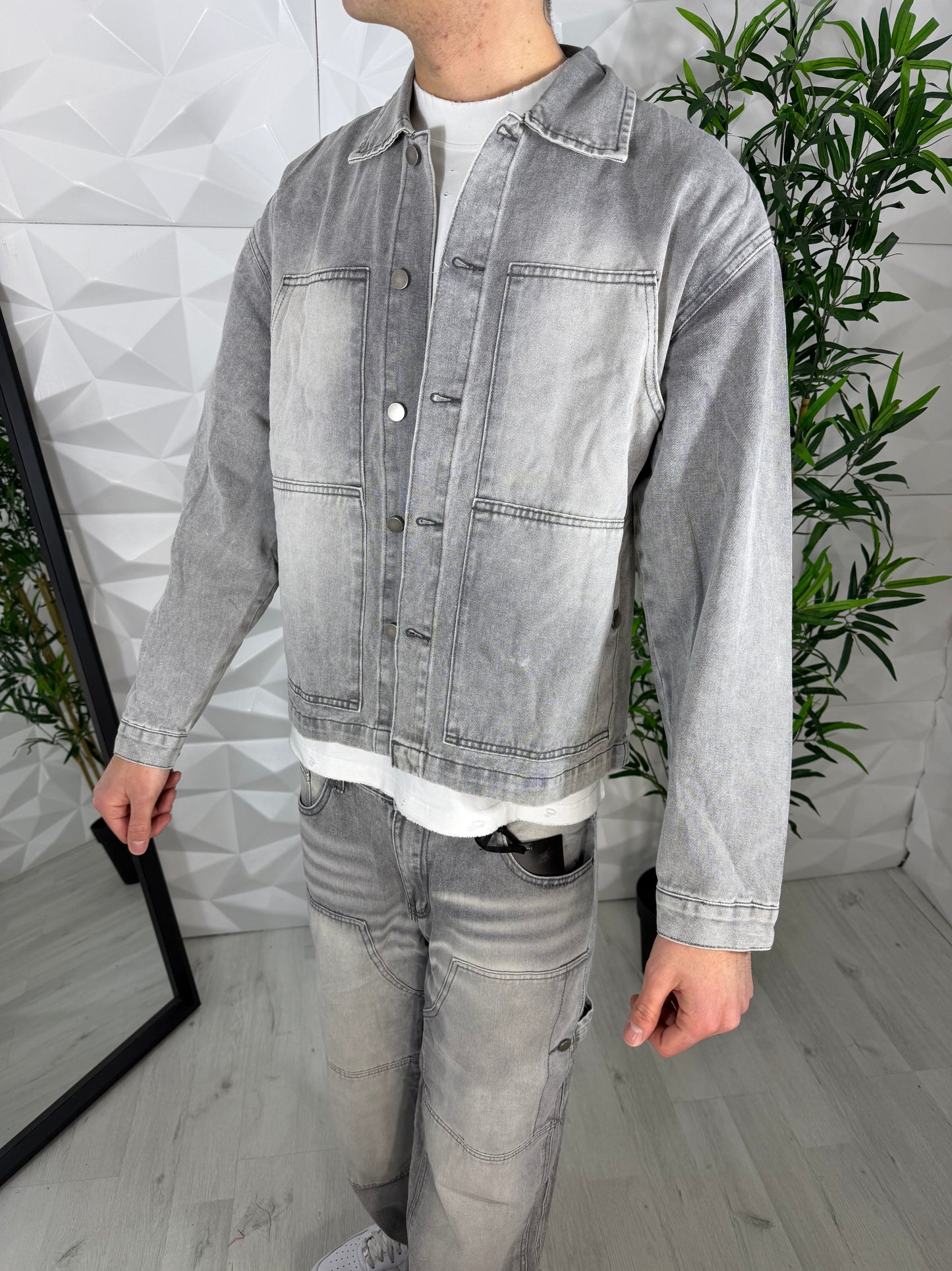 COMPLETO JEANS GRIGIO 🩶