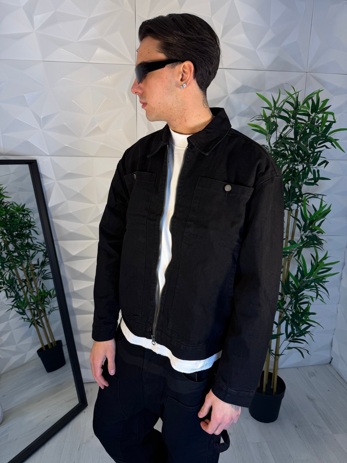 Coordinato jeans nero