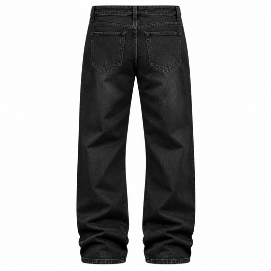 JEANS NERO CON STRASS