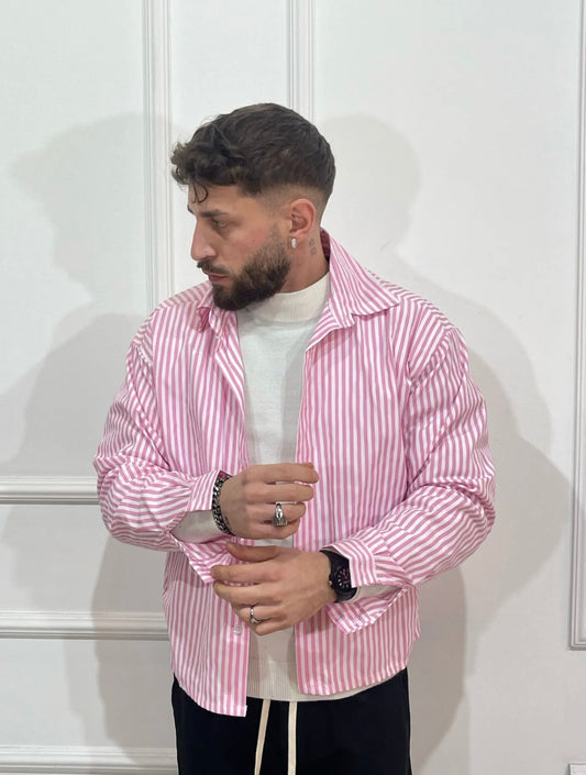 Camicia elegante rosa