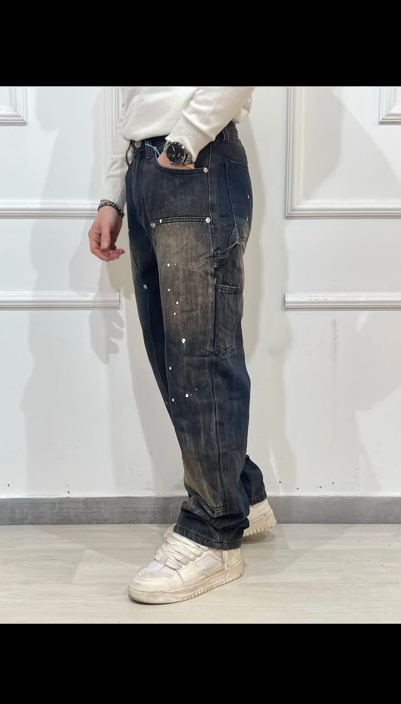 Baggy jeans schizzi
