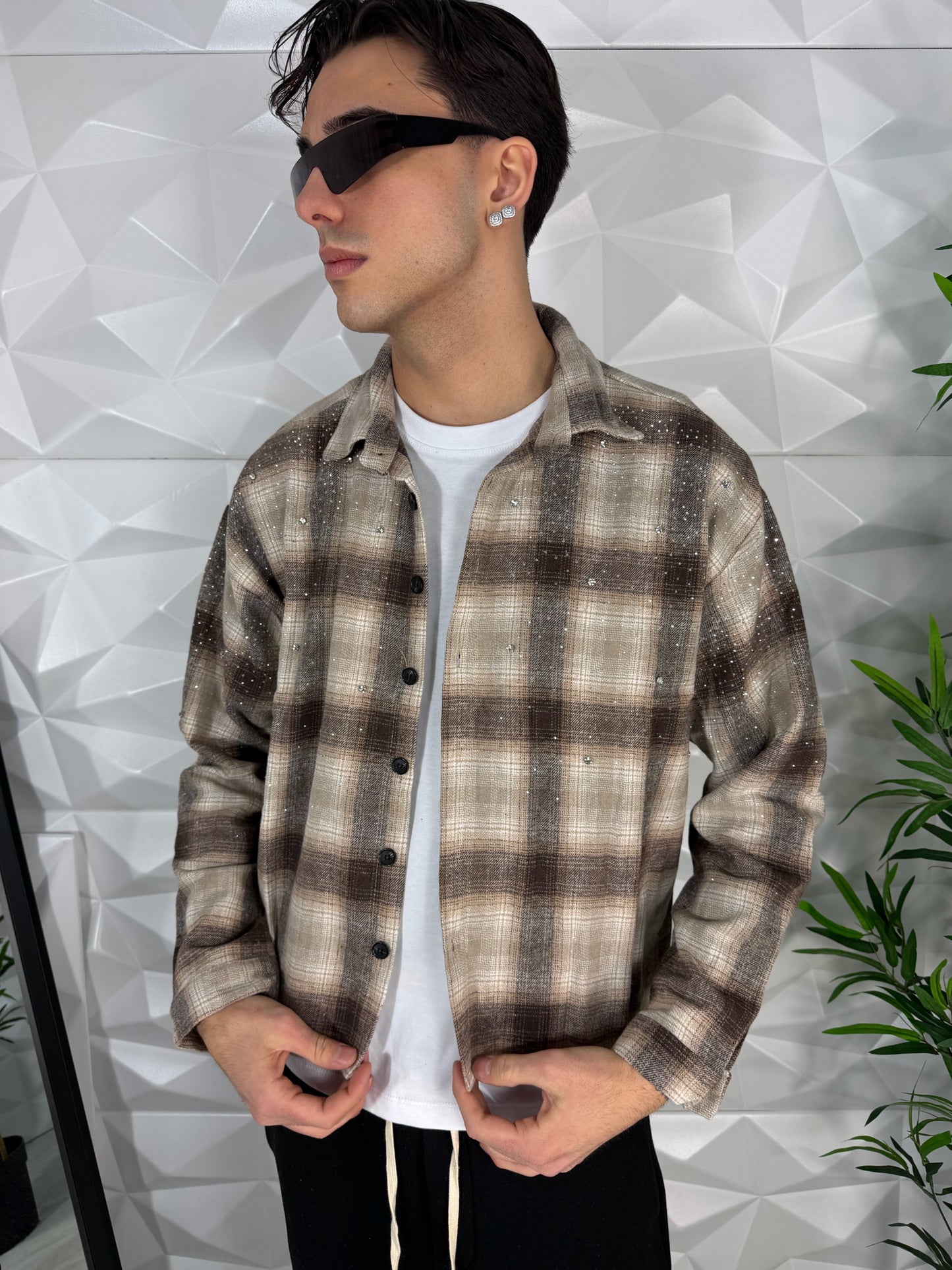 Camicia diamond beige