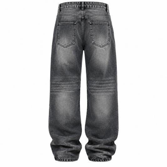 JEANS BAGGY GRIGIO