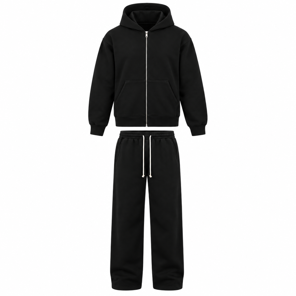 COMPLETO ZIP NERO