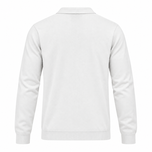 POLO ZIP BIANCA