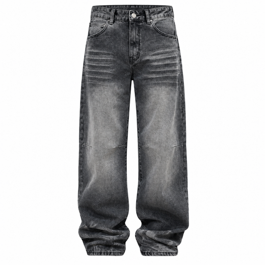 JEANS BAGGY GRIGIO