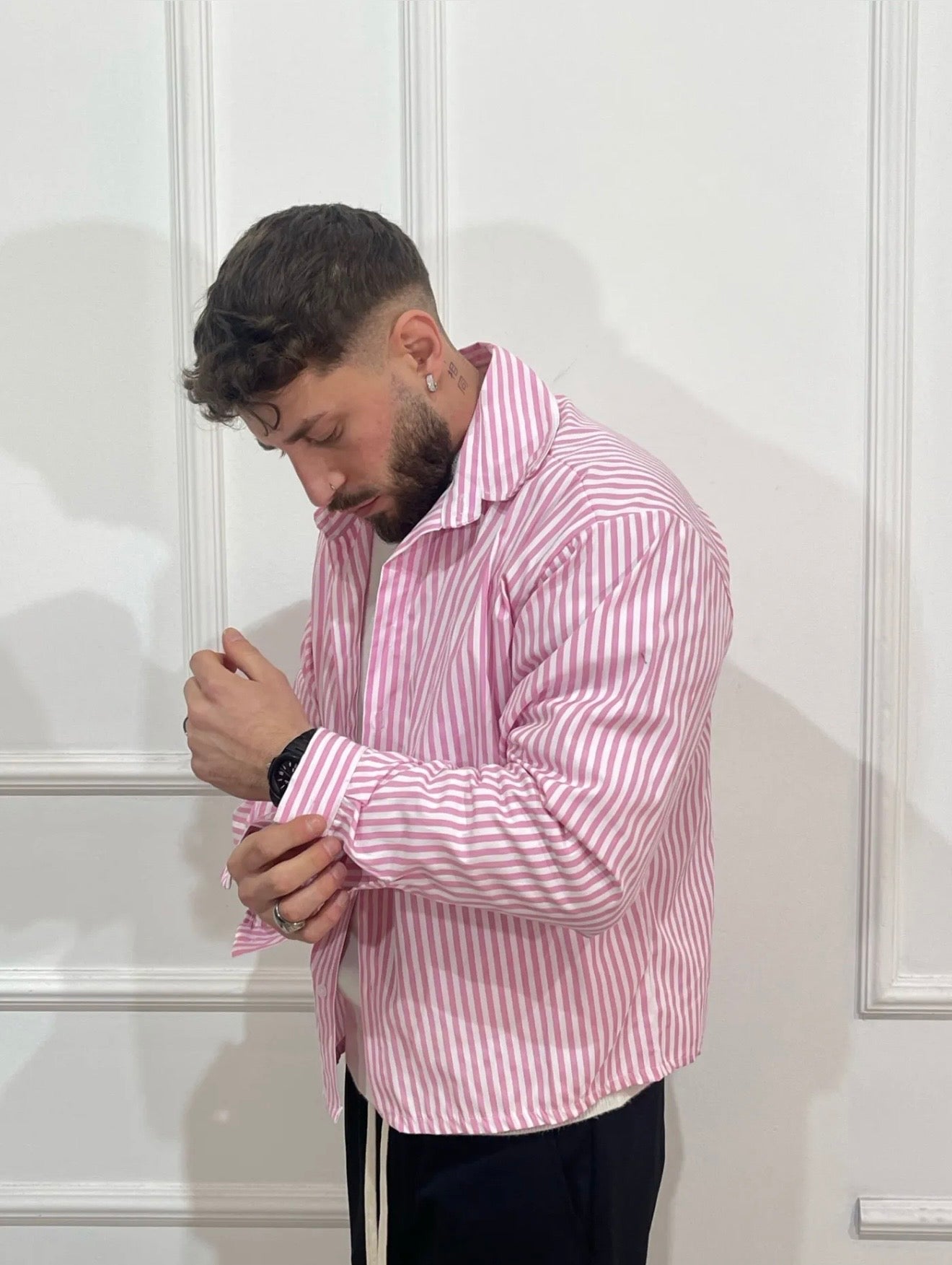 Camicia elegante rosa