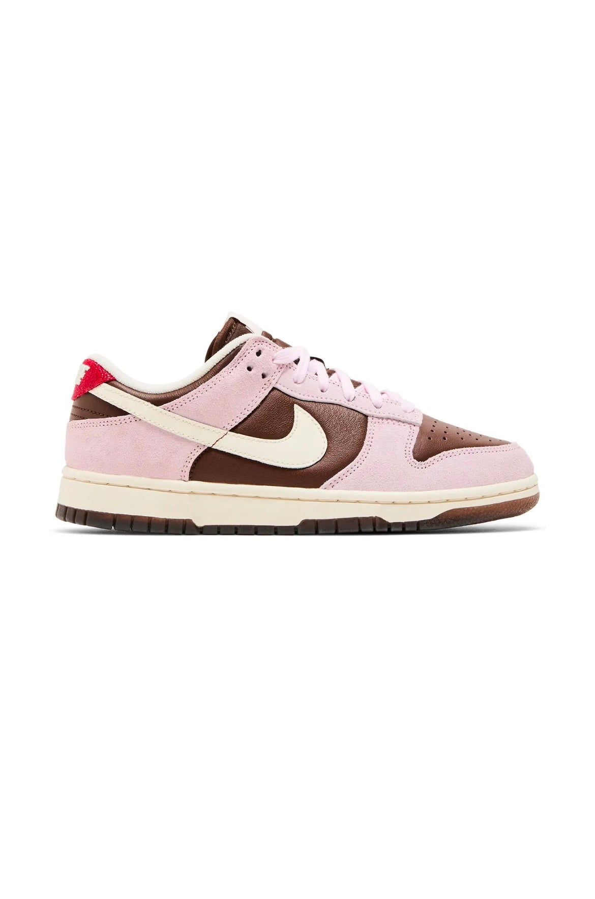 Dunk low dark brown pink
