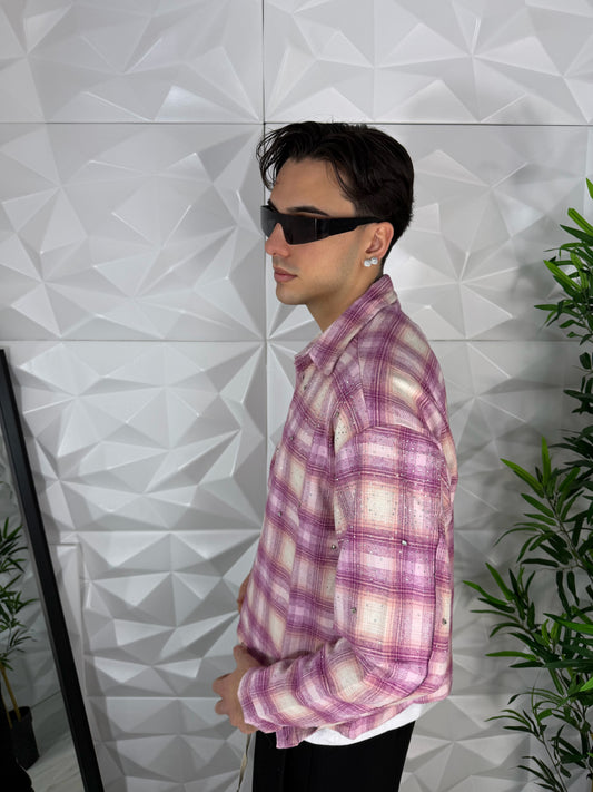 Camicia diamond rosa