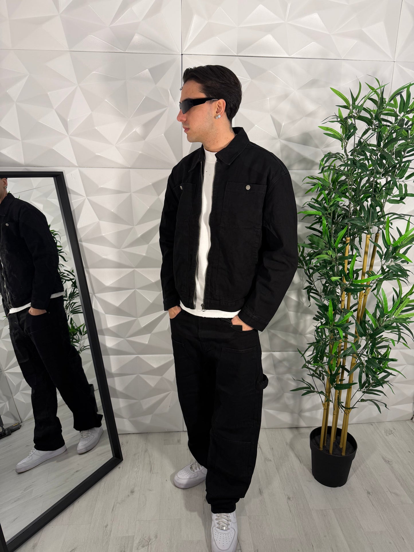 Coordinato jeans nero