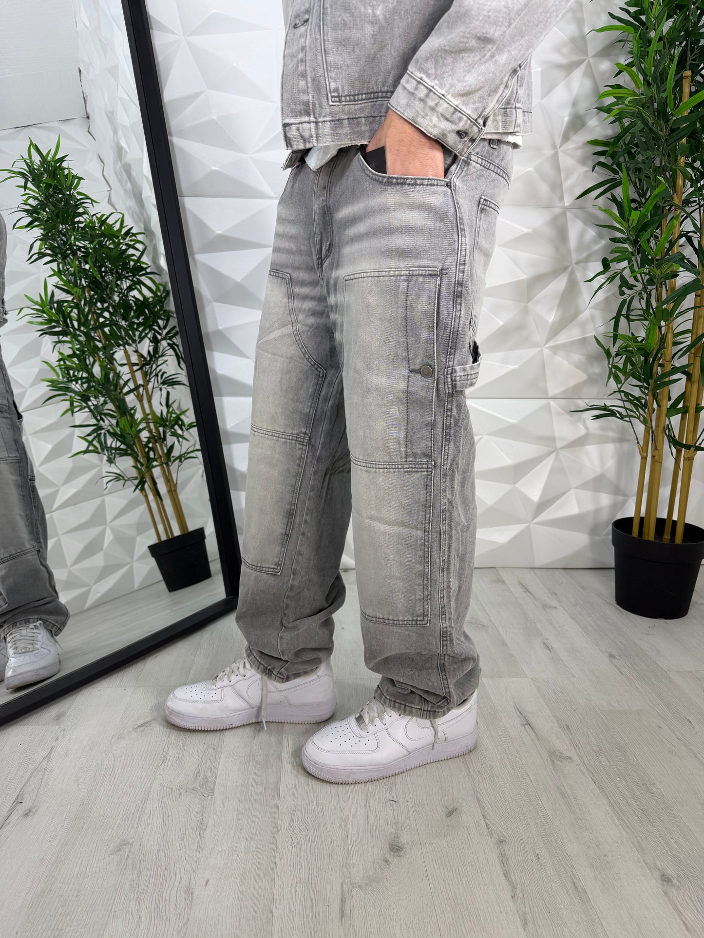 COMPLETO JEANS GRIGIO 🩶