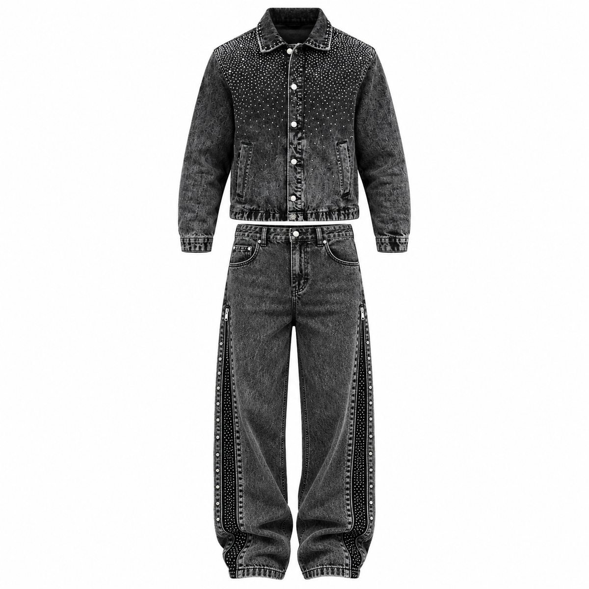 COMPLETO DIAMOND NERO