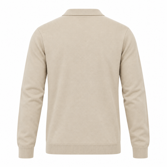 POLO ZIP BEIGE